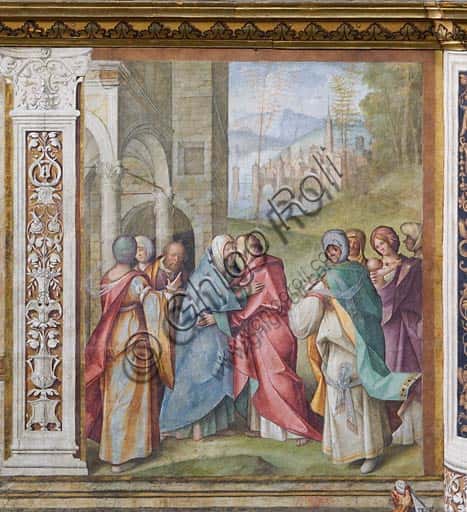 Affresco della Visitazione di Boccaccio Boccaccino nel Duomo di Cremona (1514-15)