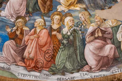 Affresco dell'Incoronazione di Maria di Filippo Lippi con Sante - Duomo di Spoleto