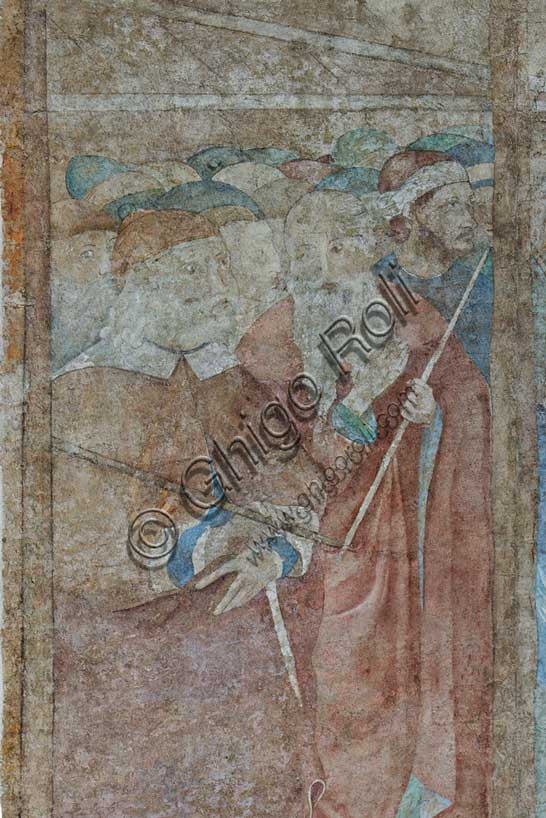 Concealed parts of the fresco Aaron's Rod and the Bronze Serpent by Benozzo Gozzoli, Monumental Cemetery Pisa, 1481