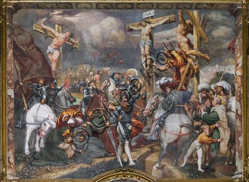 Affresco Crocefissione di Pordenone, 1521, controfacciata Duomo di Cremona