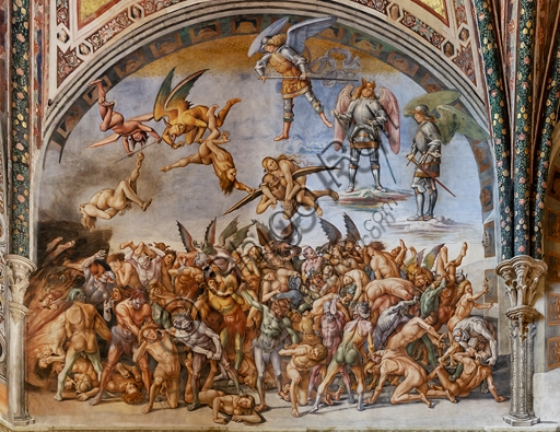 Affresco Dannati all'Inferno di Luca Signorelli, Cappella di San Brizio, Duomo di Orvieto