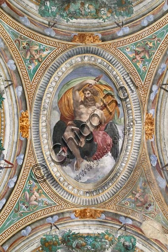 Particolare dell'affresco di Giove con l'aquila, Sala di Ercole, Rocca Sanvitale di Sala Baganza