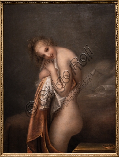 The painting The Surprise by Antonio Canova, oil on canvas 1799, neoclassical art