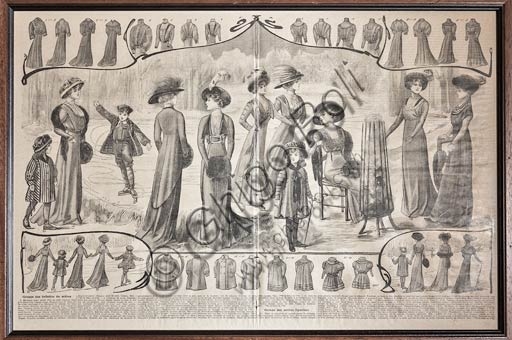 Historical newspaper article about early 20th century fashion