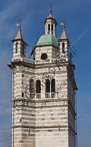 Campanile romanico-gotico del Duomo di San Lorenzo, Genova, Liguria, Italia