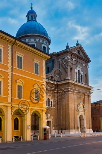 Chiesa della Steccata Reggio Emilia - Vista della facciata e architettura monumentale