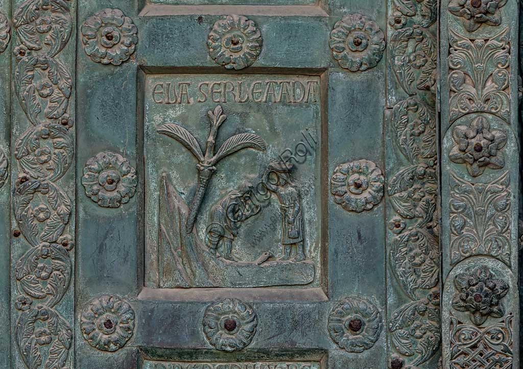 Formella bronzea della Porta di Bonanno Pisano, Duomo di Monreale, Sicilia