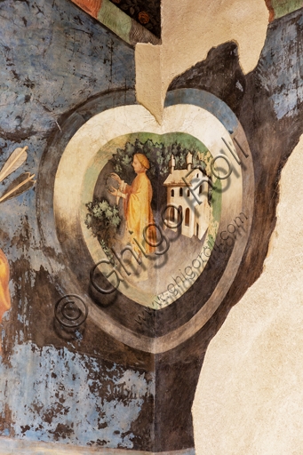Detail of Adolescence fresco, Gentile da Fabriano, Trinci Palace Foligno
