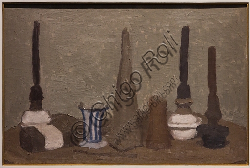 Still Life painting by Giorgio Morandi, oil on canvas 1932-35, Museo Novecento Florence