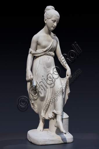 Giovane danzatrice, scultura in marmo di Bertel Thorvaldsen, arte neoclassica