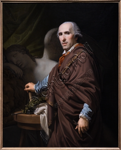 Ritratto di Antonio Canova dipinto a olio su tela da Giovanni Battista Lampi nel 1822