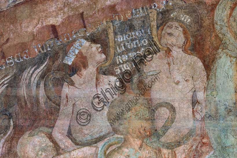 Buffalmacco's Hell fresco, Pisa Camposanto, circle of the wrathful, suicide victims