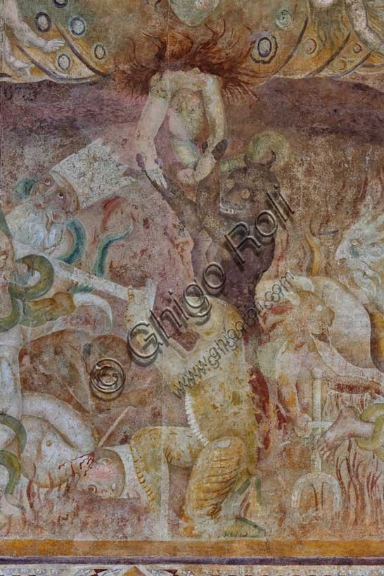 Lucifero, traditori e superbi nell'affresco dell'Inferno di Buffalmacco, Camposanto di Pisa