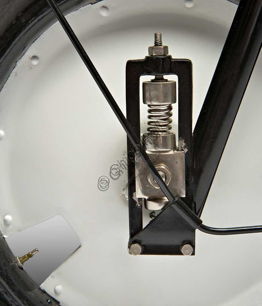 Restored 1918 Kingsbury Scooter vintage model, historic British scooter