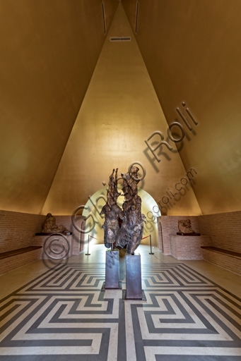 Inside of the Pyramid at the Masone Labyrinth in Fontanellato