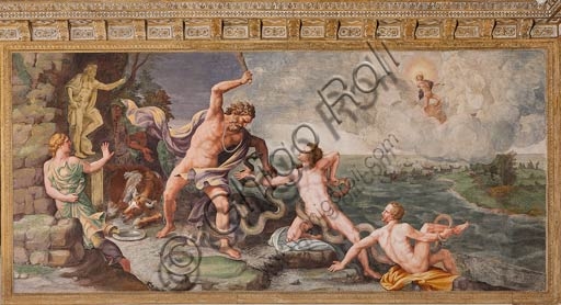 Affresco del Laocoonte di Giulio Romano nella Sala di Troia del Palazzo Ducale di Mantova