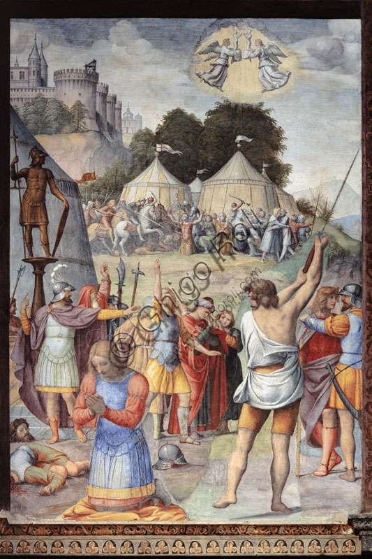 Affresco Martirio di San Maurizio, Bernardino Luini, Rinascimento milanese