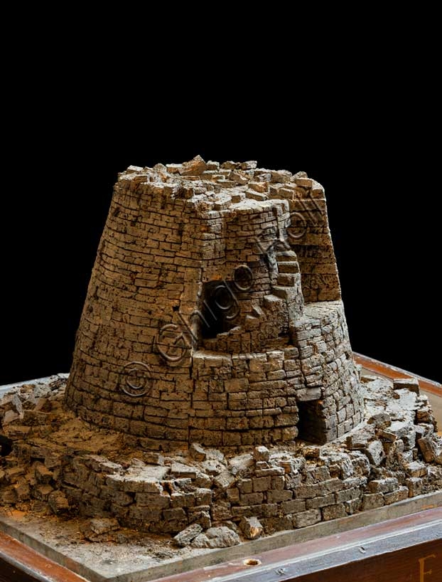 Cork scale model of a nuraghe, collection of the Archaeological Museum of Bologna