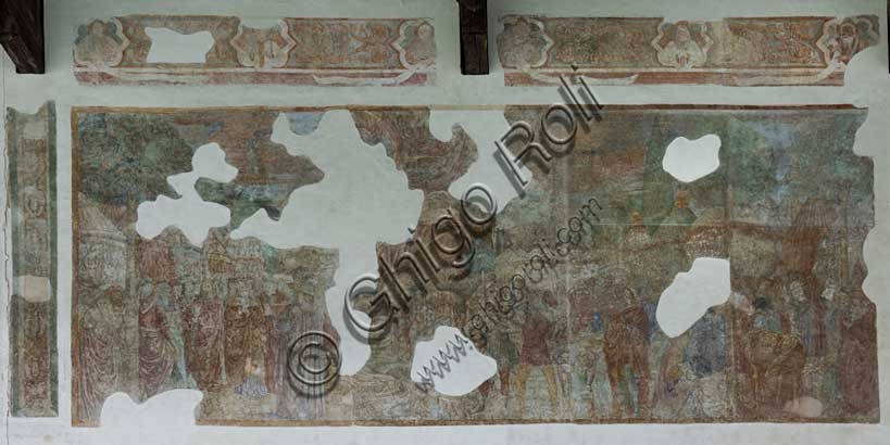 Affresco Mosè e le Tavole della Legge di Benozzo Gozzoli nel Camposanto Monumentale di Pisa