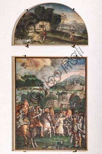 Affreschi di Niccolò dell'Abate: scene dell'Eneide, Galleria Estense Modena