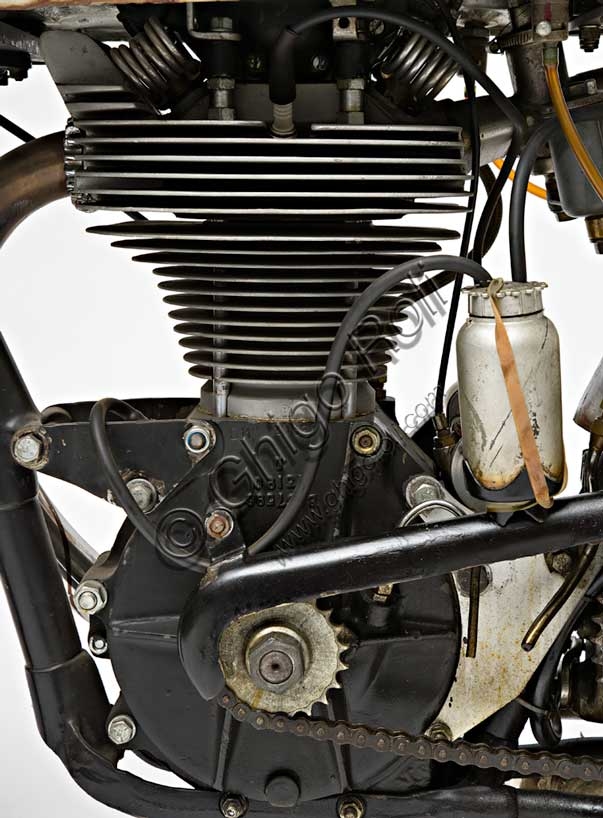 1949 Norton Manx GP 500 vintage motorcycle with the distinctive rear plunger Garden Gate frame