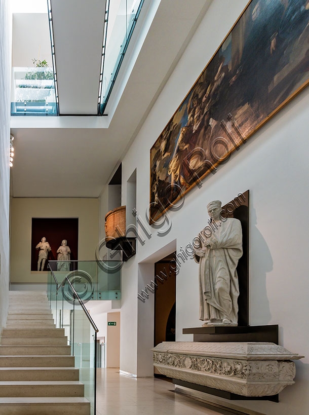 Artworks on display inside the Civic Museum of Palazzo Chiericati in Vicenza