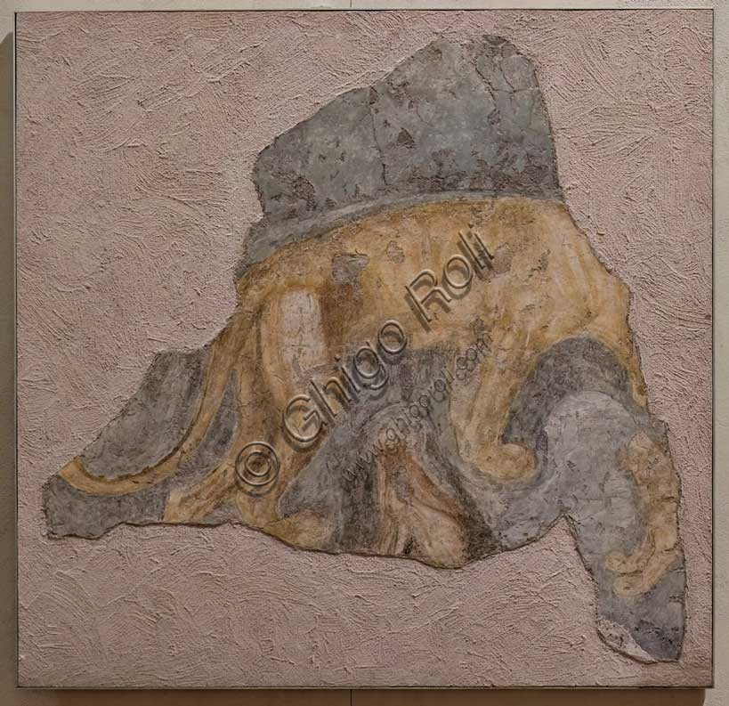 Frammento affresco leonessa con cuccioli Pisanello Palazzo Ducale Mantova