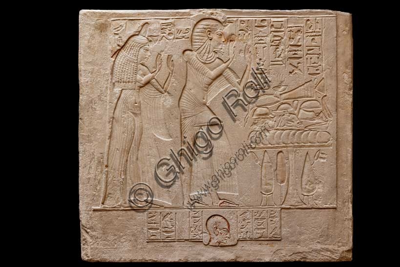 Rilievo egizio antico - Collezione Museo Archeologico di Bologna