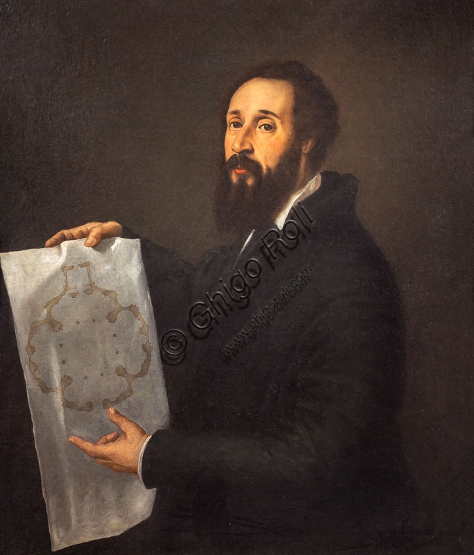Ritratto di Giulio Romano, dipinto da Tiziano Vecellio nel 1536, conservato a Palazzo Te a Mantova