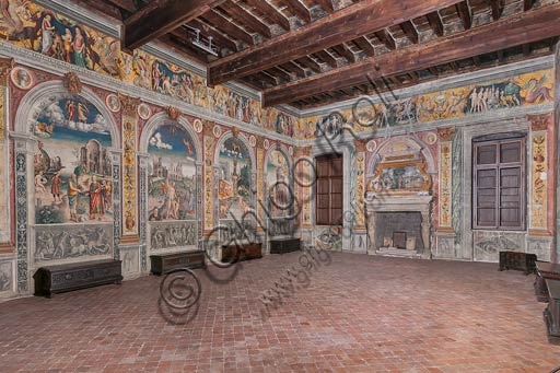 Affreschi della Sala dello Zodiaco a Palazzo D'Arco Mantova, Giovan Maria Falconetto 1515