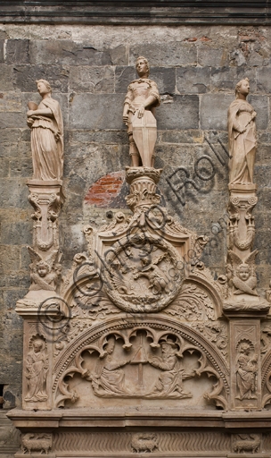 Sculpture St George and the Dragon, Gagini, interior Genoa Cathedral (St. Lawrence)