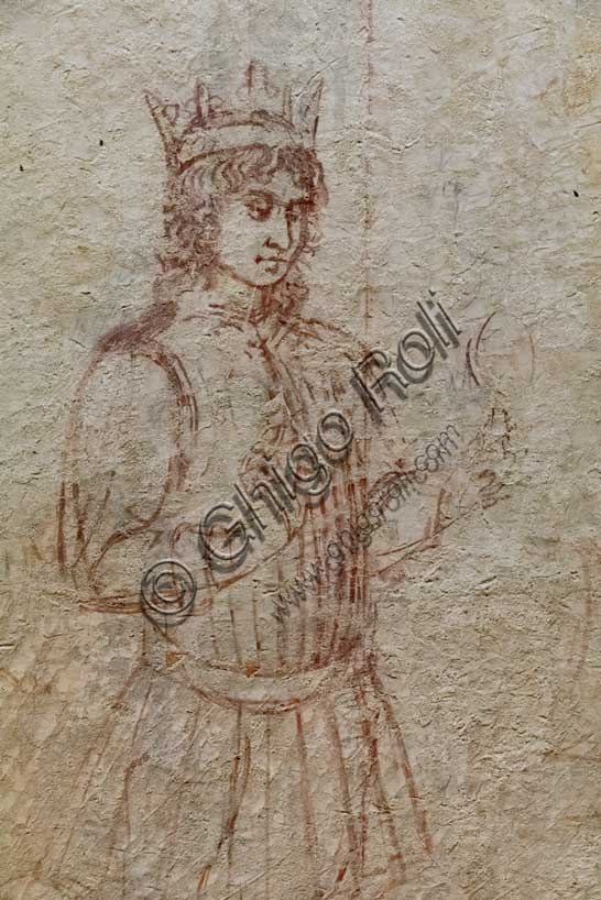 Detail of a king from the sinopia of the Adoration of the Magi by Benozzo Gozzoli, Sinopia Museum Pisa