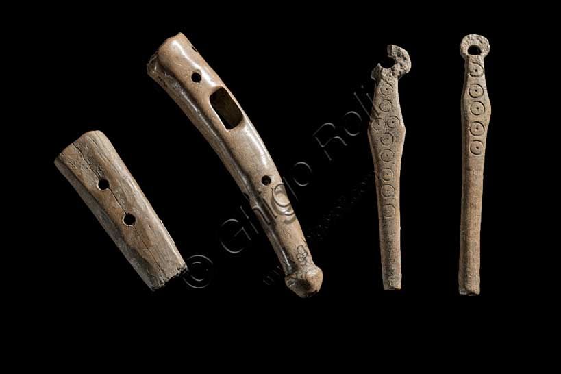 Worked bone tools from the Terramare site of Montirone, housed at the Archaeological Museum of Bologna