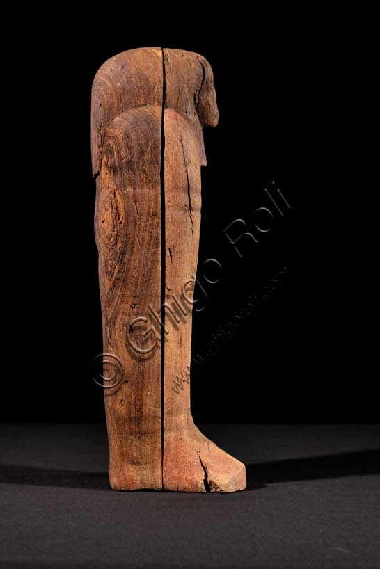 Mummiform ushabti statuette in the name of May, Civic Archaeological Museum of Bologna, inventory EG 1967