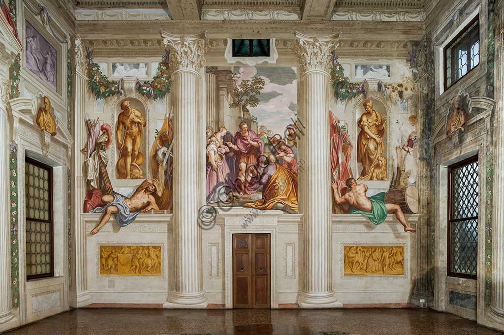 Affreschi di Giovanni Battista Zelotti, La Clemenza di Scipione, nella Villa Emo di Fanzolo