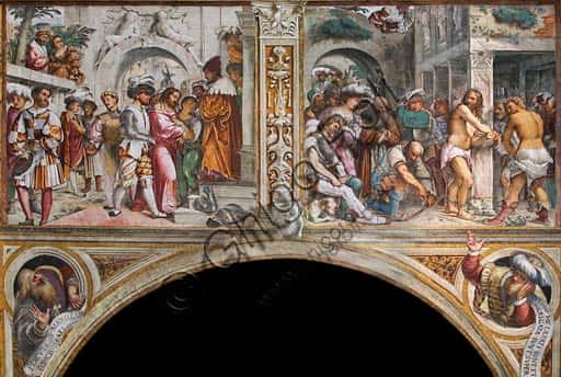 Girolamo Romanino's Frescoes in Cremona Cathedral: Jesus and Pilate