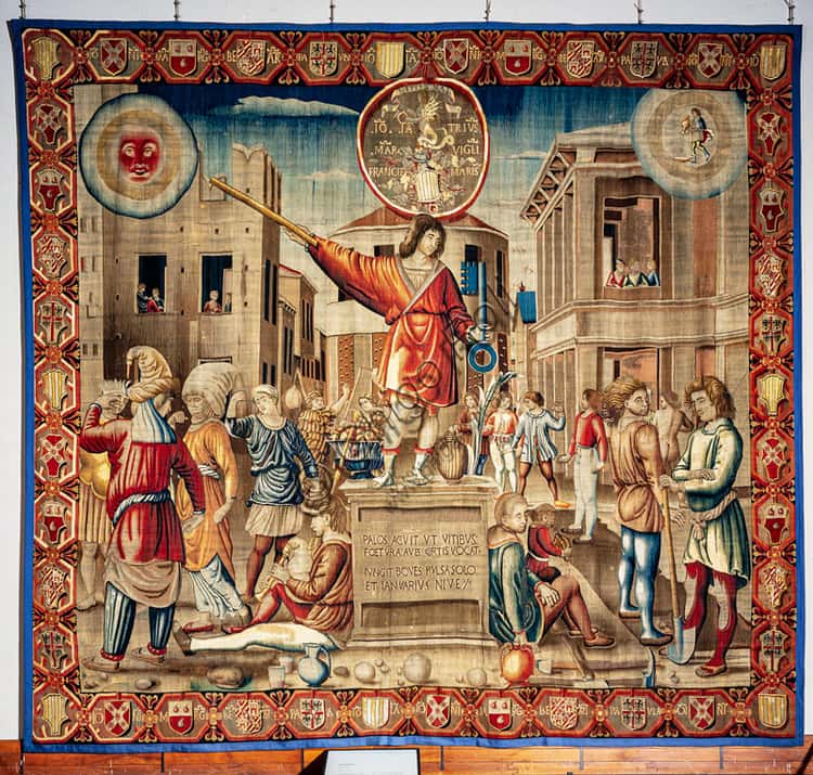 Il Mese di Gennaio negli Arazzi Trivulzio del Castello Sforzesco