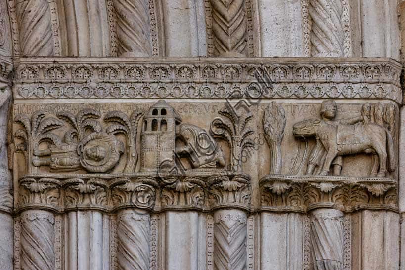 Fidenza Cathedral Archivolt: Stories of St. Donnino by Benedetto Antelami