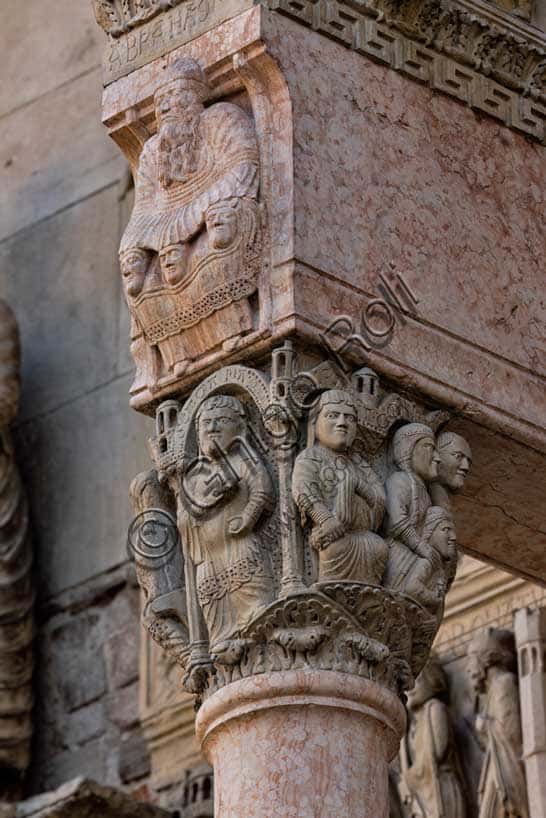 Capital with Stories of the Virgin Mary in Fidenza Cathedral