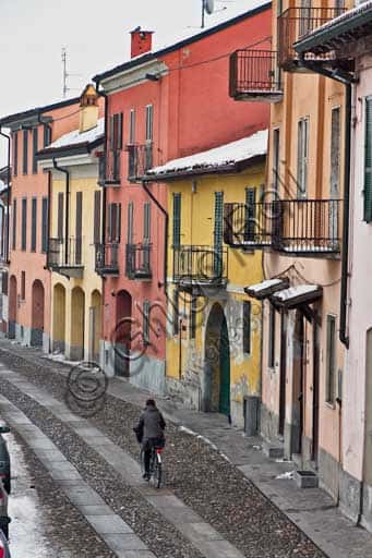 Houses and Architecture in Borgo Ticino, Pavia along the Tessin River
