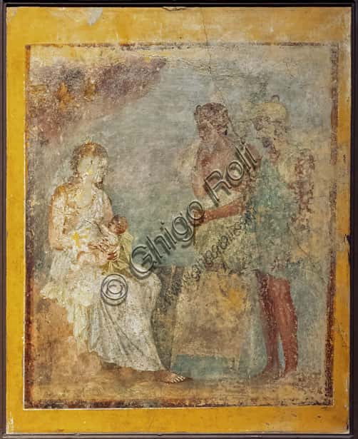 Danae e Perseo: Affresco del IV Stile ad Pompei