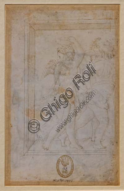 Dancing Spiritelli: Renaissance Drawing by Pisanello