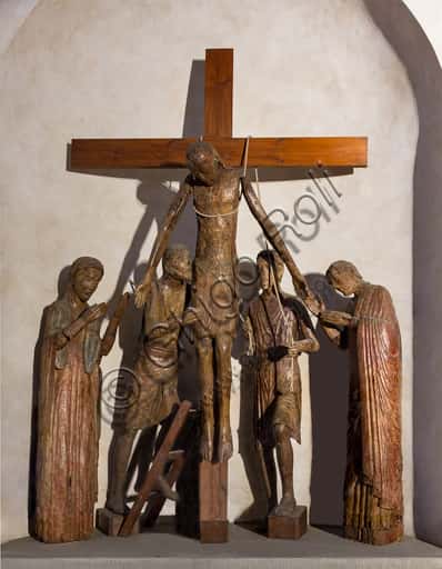 Wooden Deposition, 13th Century Umbrian-Tuscan School in Pescia