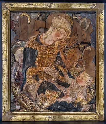 Donatello's Madonna and Child and Angels: Polychrome Stucco Sculpture