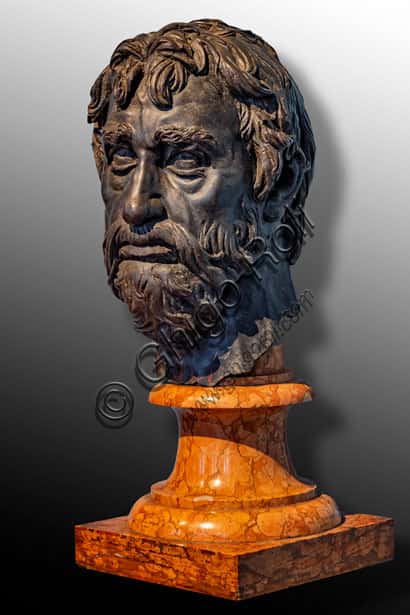 Bearded Head of a Prophet by Donatello: Bronze Masterpiece from 1455