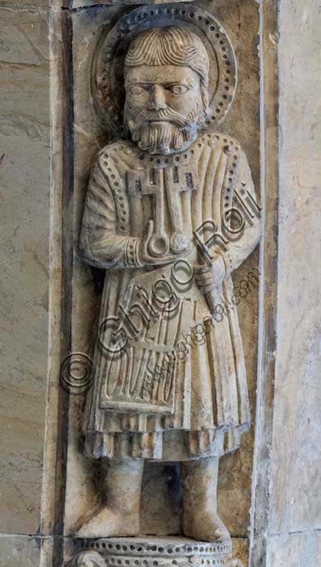 Fidenza Cathedral Archivolt: Allegories of the Beatitudes by Antelami