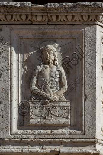 Ecce Homo scolpito nel pulpito del Duomo di Spoleto