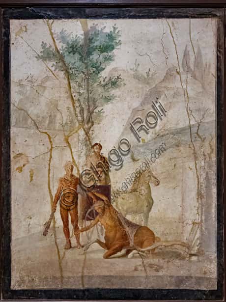 Heracles, Deianira and Nessus: Fresco from the House of Jason in Pompeii
