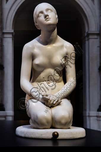 Fiducia in Dio di Lorenzo Bartolini: Scultura in Marmo del 1835