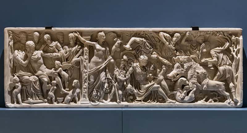 Sarcophagus with Myth of Adonis: Roman Sculpture in the Ducal Palace